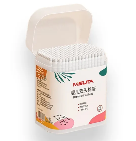  Tăm bông Misuta đầu xoắn và dệt (200 cây) 