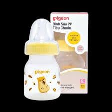  Bình sữa Pigeon nhựa PP họa tiết con hamster vàng 50ml 