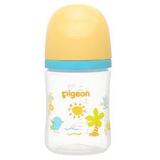  Bình sữa Pigeon nhựa PP Plus họa tiết mùa hạ 160ml 