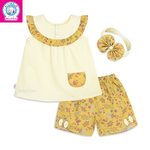  Bộ sát nách ngắn bé gái 1339 - BabyOne 
