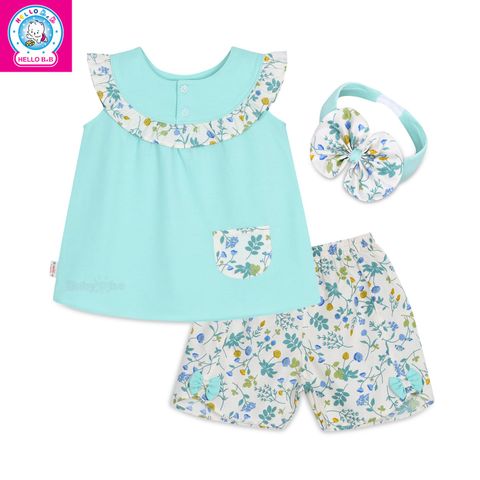  Bộ sát nách ngắn bé gái 1339 - BabyOne 