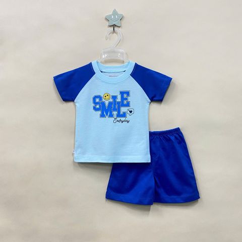  Bộ tay raplan ngắn bé trai 1763 - HELLO BnB 