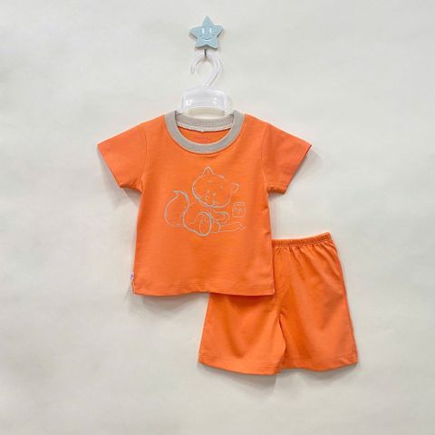  Bộ cổ tròn phối bo ngắn bé trai 1764 - HELLO BnB 