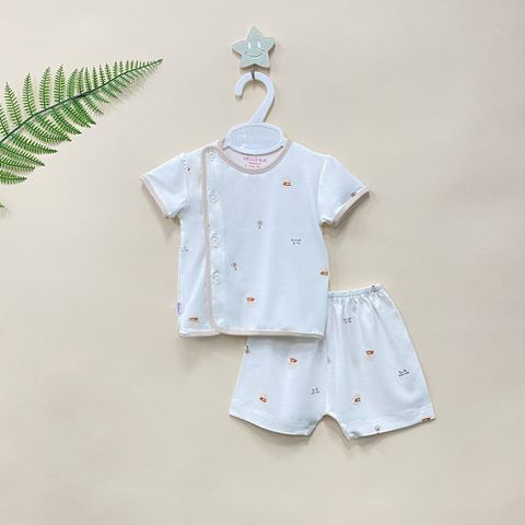 Bộ sơ sinh bác sĩ ngắn Bamboo in họa tiết 1813 - HELLO BnB 