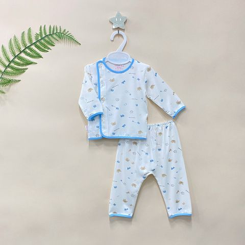  Bộ sơ sinh bác sĩ dài Bamboo in họa tiết 1814 - HELLO BnB 