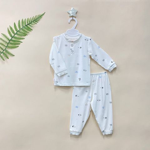  Bộ dài cổ trụ Bamboo in họa tiết 1816 - HELLO BnB 