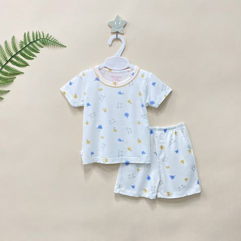  Bộ ngắn cổ tròn Bamboo in họa tiết 1817 - HELLO BnB 