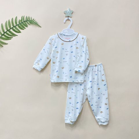  Bộ dài cổ tròn Bamboo in họa tiết 1818 - HELLO BnB 