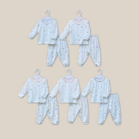  Bộ dài cổ tròn Bamboo in họa tiết 1818 - HELLO BnB 