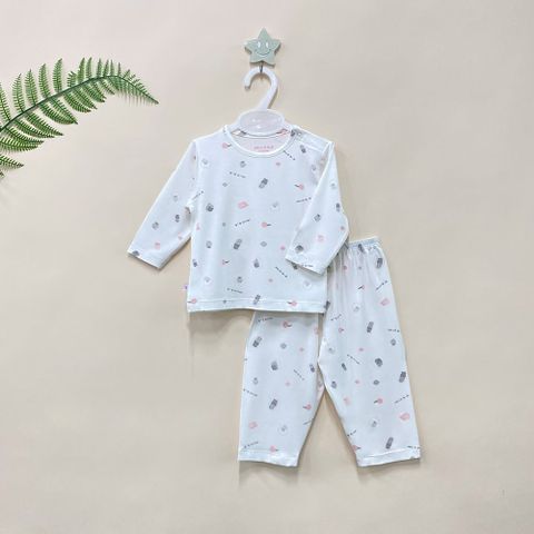  Bộ dài nút vai Bamboo in họa tiết 1822 - HELLO BnB 