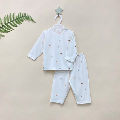  Bộ dài nút vai Bamboo in họa tiết 1822 - HELLO BnB 