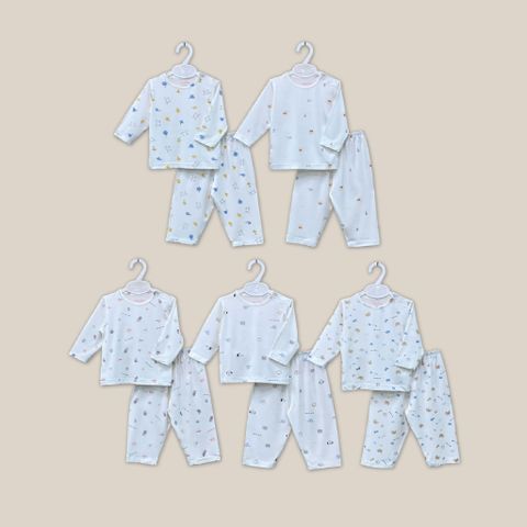  Bộ dài nút vai Bamboo in họa tiết 1822 - HELLO BnB 