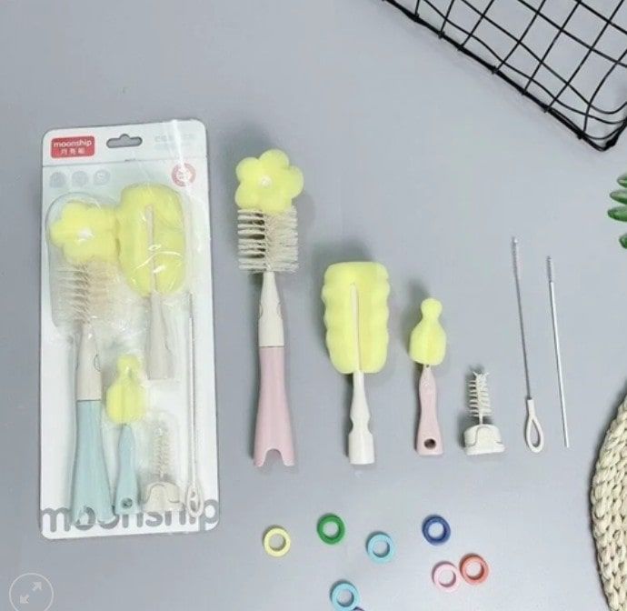  Cọ rửa bình sữa MoonShip 6 chi tiết 