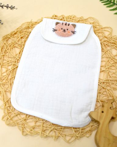  Khăn lót lưng thấm mồ hôi Muslin thêu 1809 - HELLO BnB 