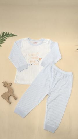  Bộ dài nút vai dệt sọc J31557 - HELLO BnB 