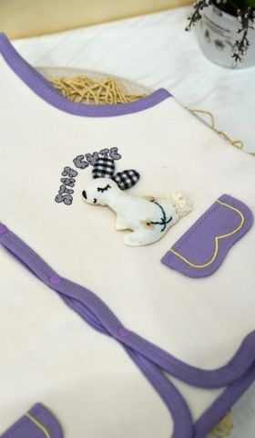  Áo ghilê đính thỏ MJ25-22 handmade - HELLO BnB 