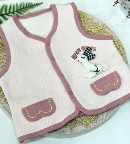  Áo ghilê đính thỏ MJ25-22 handmade - HELLO BnB 