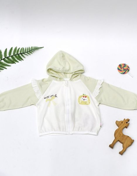  Áo khoác nón bé gái bèo vai Z25826 - HELLO BnB 