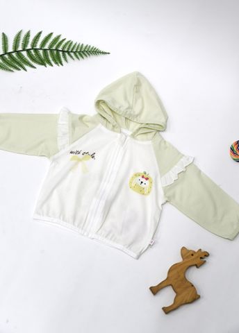  Áo khoác nón bé gái bèo vai Z25826 - HELLO BnB 