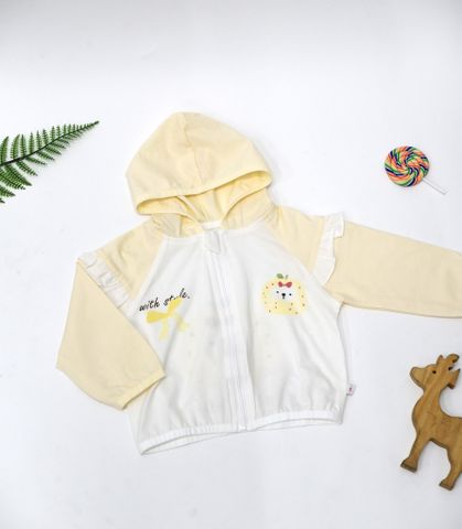  Áo khoác nón bé gái bèo vai Z25826 - HELLO BnB 