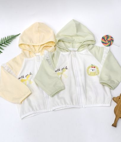  Áo khoác nón bé gái bèo vai Z25826 - HELLO BnB 