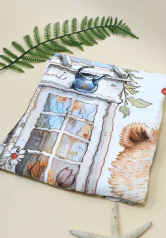  Khăn tắm Musllin Bamboo in hình ngẫu nhiên (105 X110cm) - SS1797 