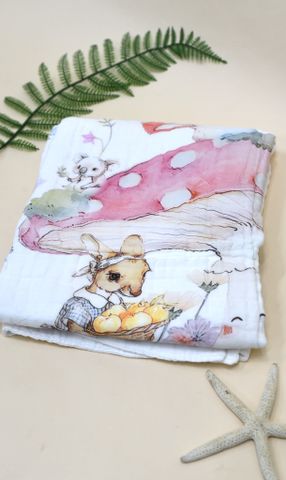  Khăn tắm Musllin Bamboo in hình ngẫu nhiên (105 X110cm) - SS1797 