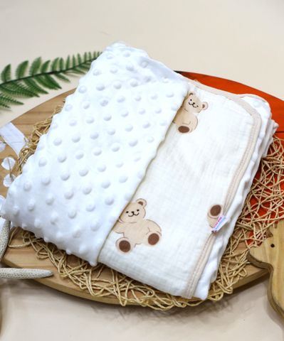  Khăn tắm xô 2 mặt  in họa tiết ngẫu nhiên (105x110cm)  - HELLO BnB SS1796 