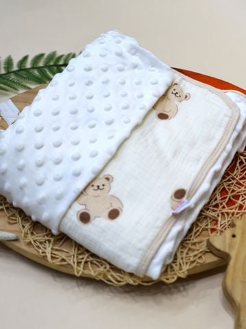  Khăn tắm xô 2 mặt  in họa tiết ngẫu nhiên (105x110cm)  - HELLO BnB SS1796 