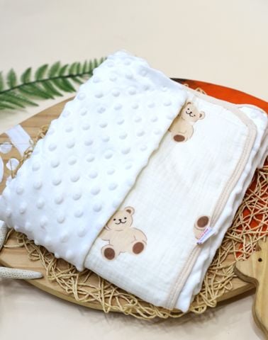  Khăn tắm xô 2 mặt  in họa tiết ngẫu nhiên (105x110cm)  - HELLO BnB SS1796 