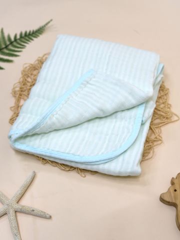  Khăn tắm Muslin Bamboo kẻ sọc (105 x 110cm) SS1798 - HELLO BnB 