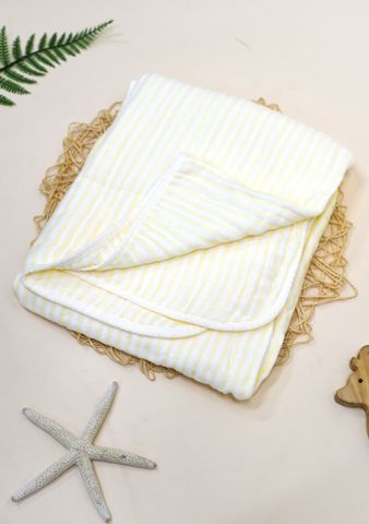  Khăn tắm Muslin Bamboo kẻ sọc (105 x 110cm) SS1798 - HELLO BnB 