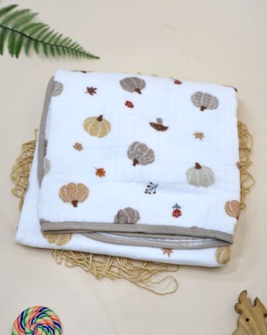  Khăn tắm Muslin Bamboo in họa tiết ngẫu nhiên (105x110cm) SS1795 