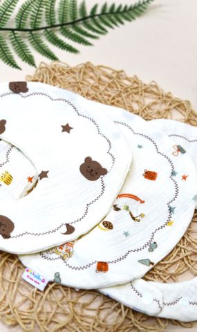  Yếm Muslin in hoa văn 1803- HELLO BnB 