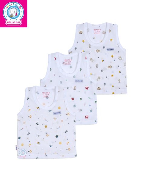  Áo lá in họa tiết bé trai 0042 - HELLO BnB 