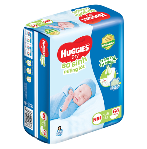  Miếng lót Huggies Skin Perfect size NB1 64 miếng (dưới 5kg) 