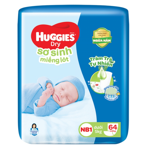  Miếng lót Huggies Skin Perfect size NB1 64 miếng (dưới 5kg) 