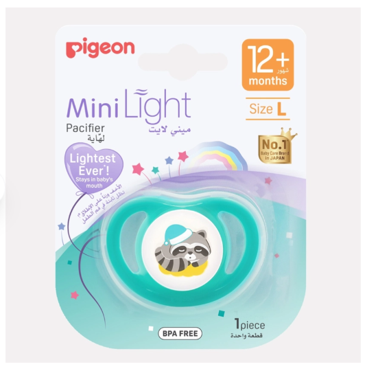  Ti ngậm đơn Pigeon size L Unisex - Gấu mèo 