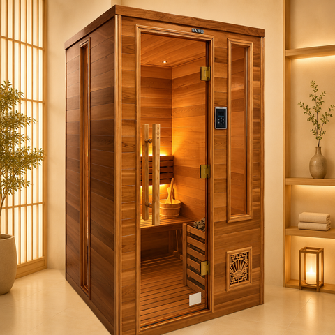 Phòng xông hơi khô Gỗ Tuyết Tùng Mẫu 01
