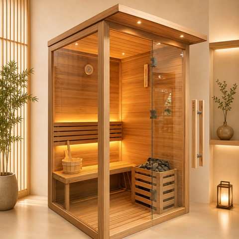 Phòng xông hơi khô Gỗ Tuyết Tùng Mẫu 02