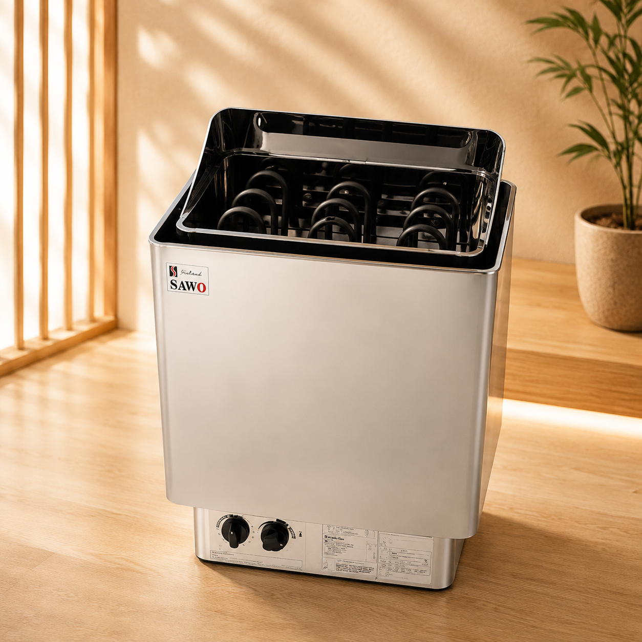 Máy xông hơi Sawo 6kw điều khiển cơ
