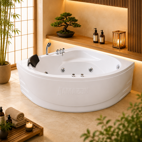 Bồn tắm góc Massage Amazon TP 8000