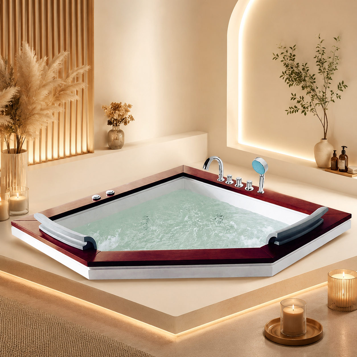 Bồn tắm góc massage Monaco MC - 2044