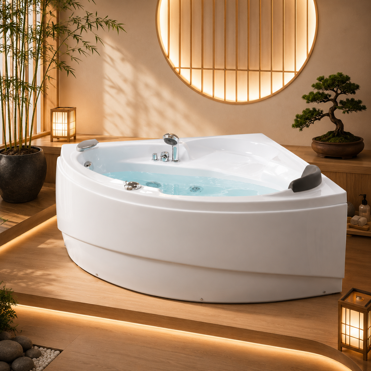 Bồn tắm góc massage Euroking EU 6143D