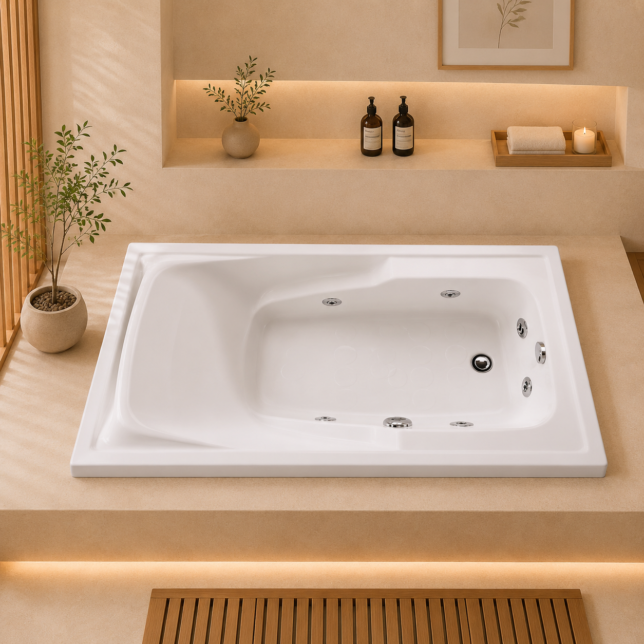 Bồn tắm Massage xây Caesar MT 3350 AL R