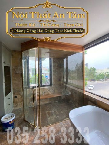 Phòng Xông Hơi Cabin kính Với Máy Xông Hơi Ướt K220