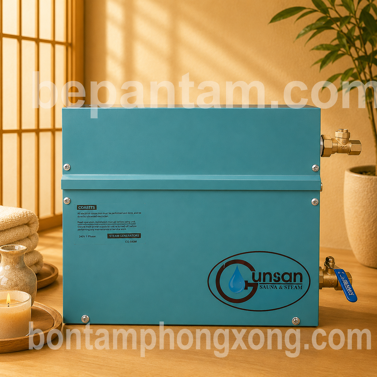 Máy xông hơi ướt Gunsan 7,5kw