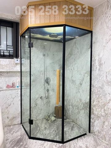 Phòng Xông Hơi Cabin kính Với Máy Xông Hơi Ướt K210