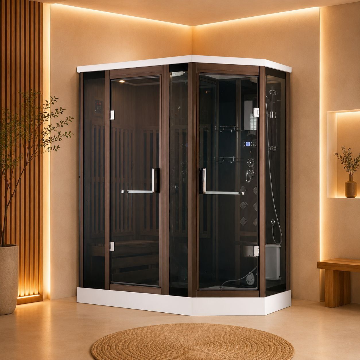 Phòng xông hơi khô kết hợp ướt Drw DR S 3856