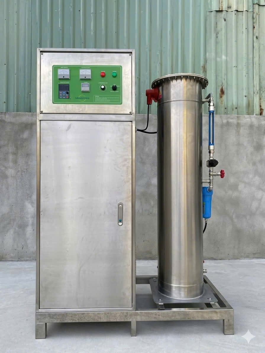 Máy Ozone công nghiệp O3C-10 | 10g - Tích hợp máy Oxy